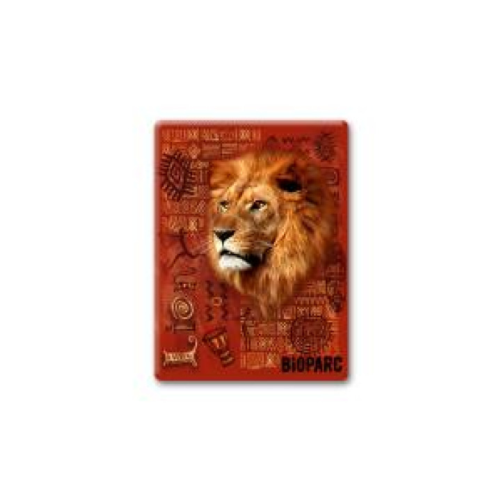 Magnet bois Lion Intemporel Bioparc Blanc Taille unique