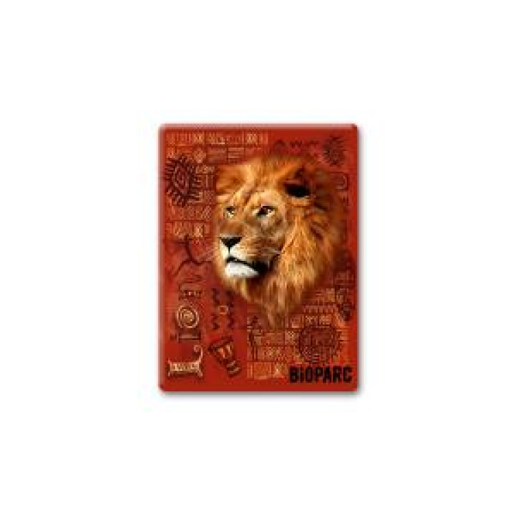 Magnet bois Lion Intemporel Bioparc Blanc Taille unique