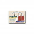 Magnet bois Voilier Lok-Maria-Kaer Locmariaque Blanc Taille unique