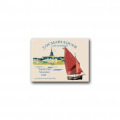 Magnet bois Voilier Meilh Mor Locmariaquer Blanc Taille unique