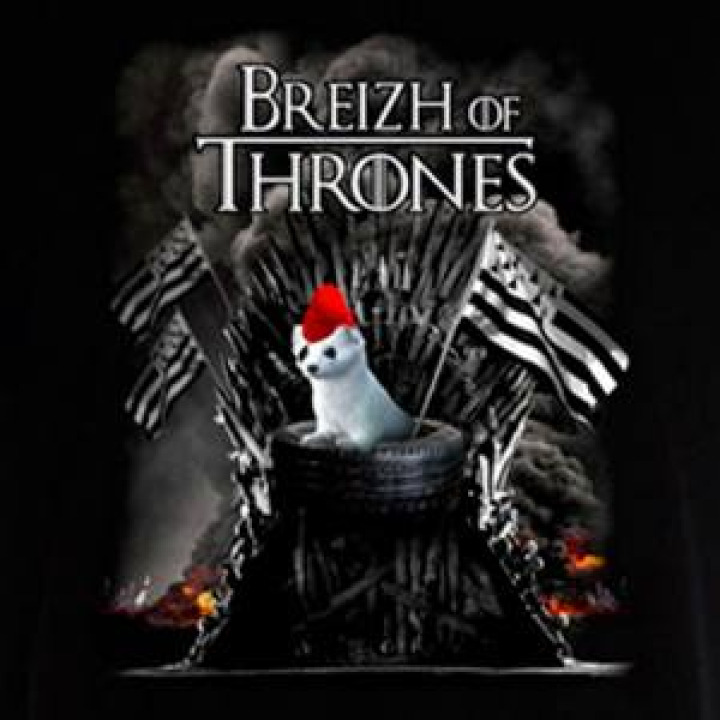 Magnet Breizh of Thrones Blanc Taille unique