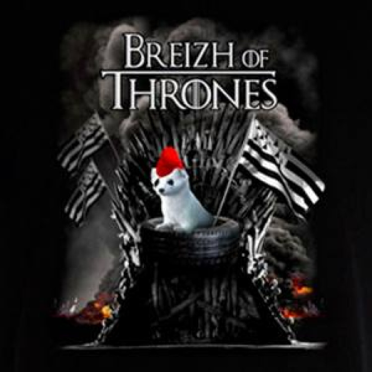 Magnet Breizh of Thrones Blanc Taille unique
