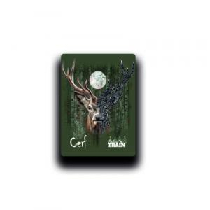 Magnet Cerf Native Tribes Lune Vert Kaki Safari Train Blanc Taille unique