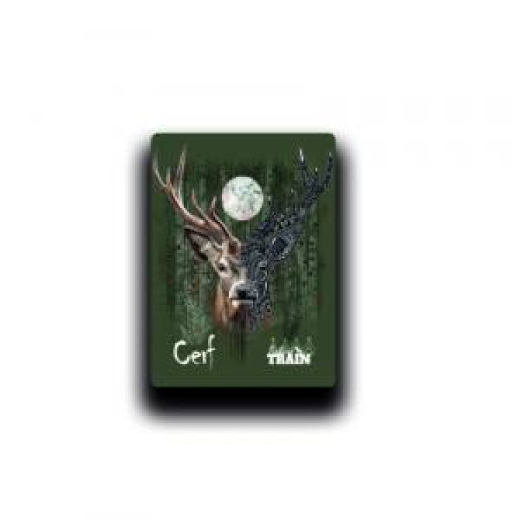 Magnet Cerf Native Tribes Lune (Vert Kaki) Safari Train Blanc Taille unique
