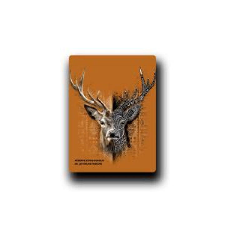 Magnet Cerf Native Tribes Orange Rouille Réserve de la Haute Touche Blanc Taille unique