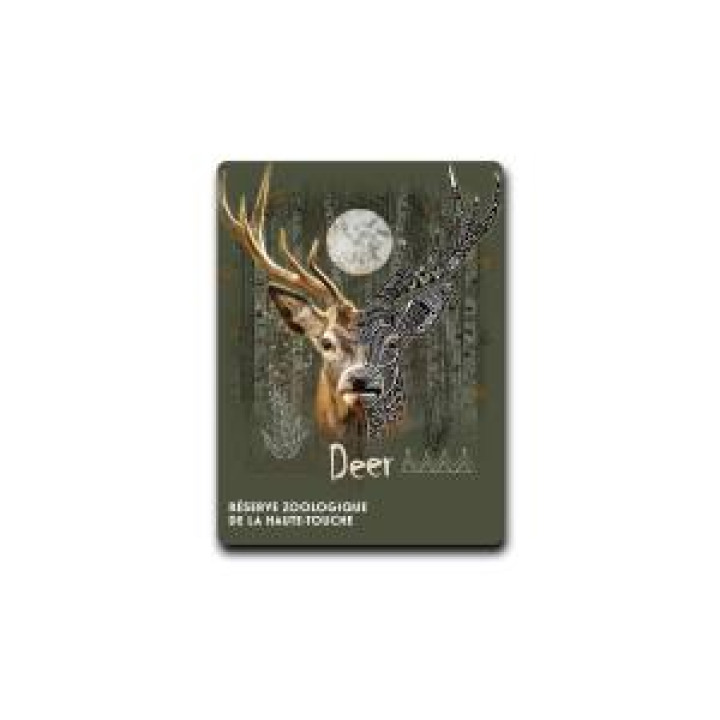 Magnet Cerf Native Tribes Vert Kaki Réserve de la Haute Touche Blanc Taille unique