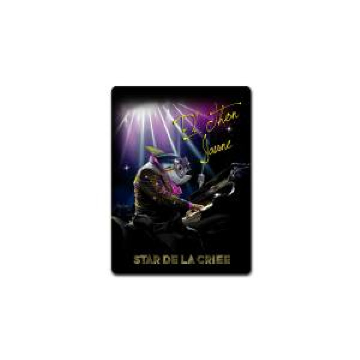 Magnet El Thon Jaune Star de la Criee Blanc Taille unique