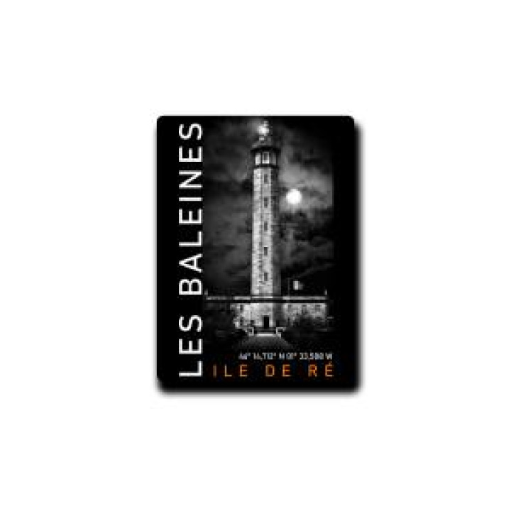 Magnet Île de Ré le Phare des Baleines Blanc Taille unique