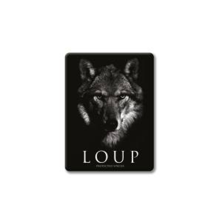 Magnet Loup Gamme Black Blanc Taille unique