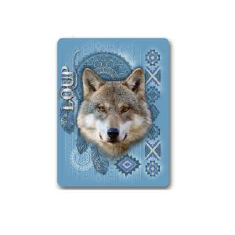 Magnet Loup Intemporel Blanc Taille unique