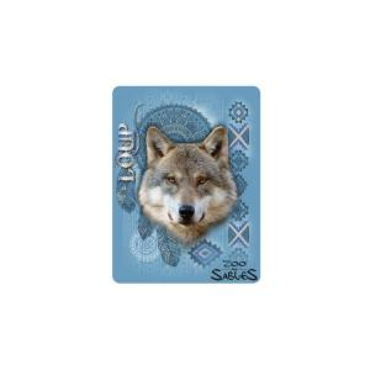 Magnet Loup Intemporel Zoo des Sables d’Olonne Blanc Taille unique