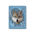 Magnet Loup Intemporel Blanc Taille unique