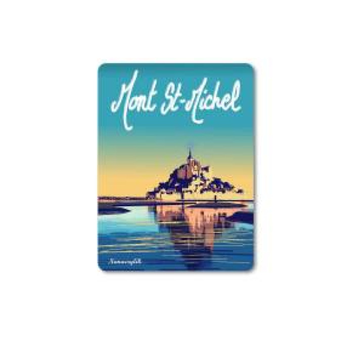 Magnet Mont Saint Michel Blanc Taille unique