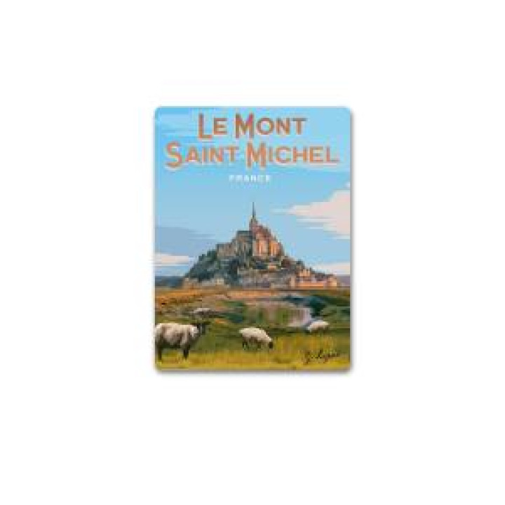 Magnet Mont Saint Michel Blanc Taille unique