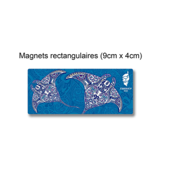 Magnet Raie Manta Couleurs Graphic Zoo Corsica Blanc Taille unique