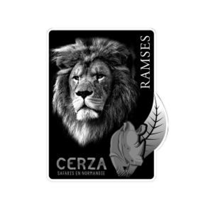 Magnet Ramsès Lion Modèle Exclusif Gamme Black Cerza Blanc Taille unique
