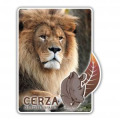 Magnet Rectangulaire avec d&eacute;coupe Lion Cerza Blanc Taille unique