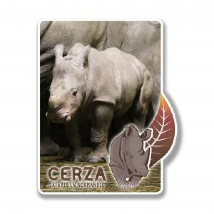Magnet Rectangulaire avec découpe Rhino Blanc Taille unique