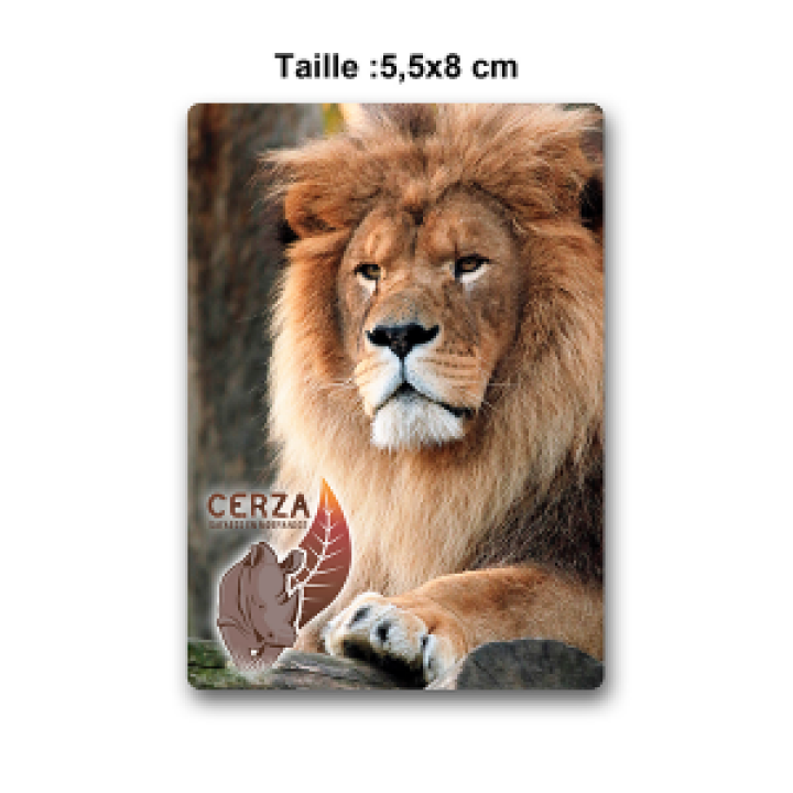 Magnet Rectangulaire Lion Cerza Blanc Taille unique
