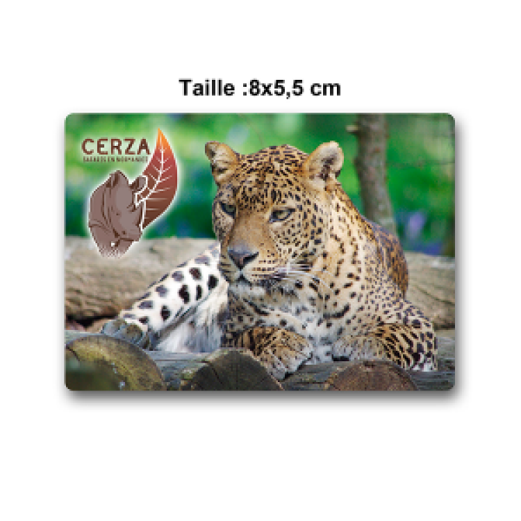 Magnet Rectangulaire Panth&egrave;re Cerza Blanc Taille unique