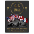 Magnet Soldats D&eacute;barquement Drapeaux Blanc Taille unique
