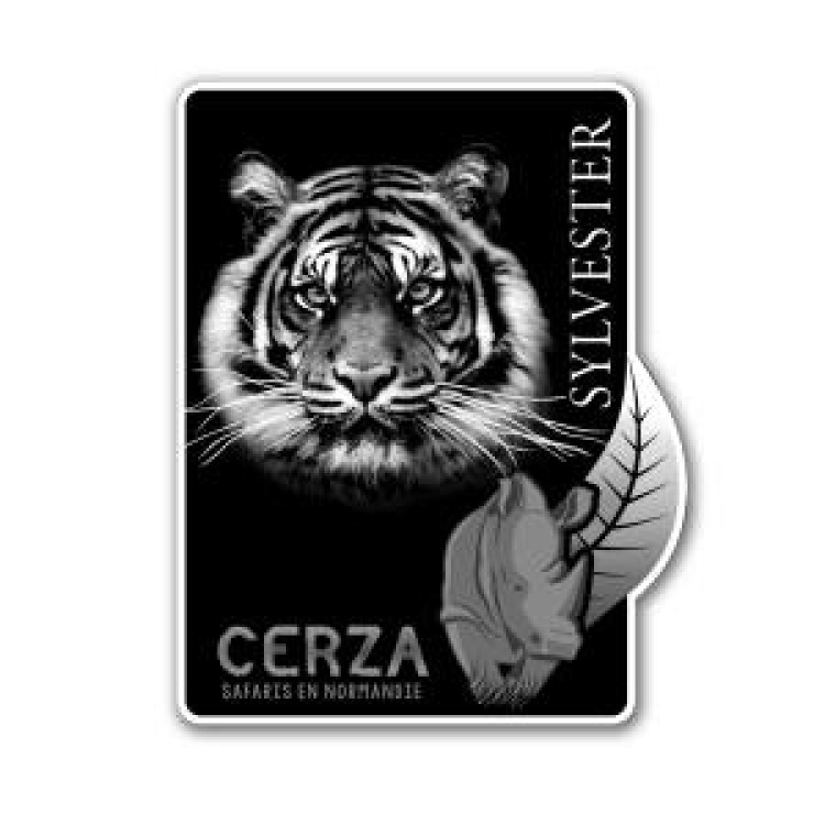 Magnet Sylvester Tigre (Mod&egrave;le Exclusif) Gamme Black Cerza Blanc Taille unique