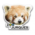 Magnet T&ecirc;te de Panda Roux Zoo de Jurques Blanc Taille unique