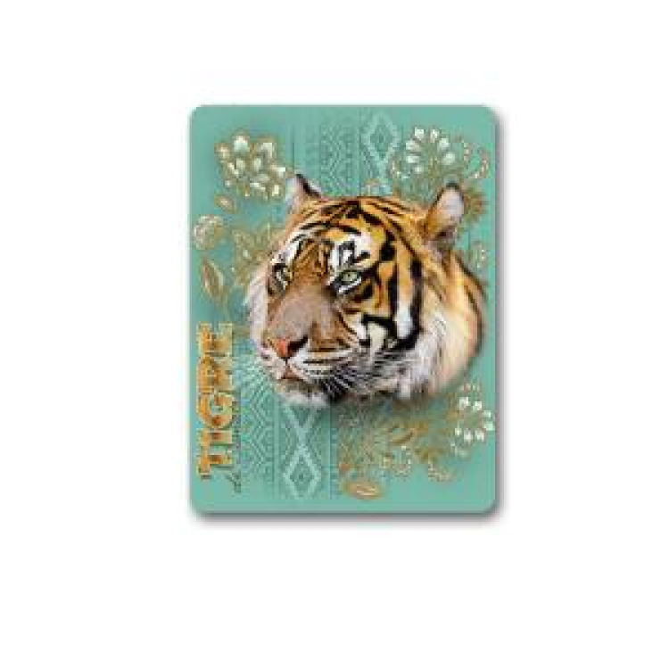 Magnet Tigre Intemporel Blanc Taille unique