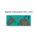 Magnet Tortue Couleurs Graphic Zoo Corsica Blanc Taille unique