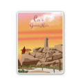 Magnet Version C&ocirc;te de Granit Rose (Version Rose) Blanc Taille unique