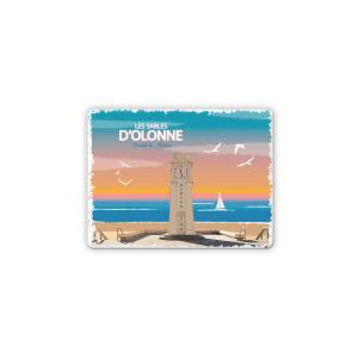 Magnet Vintage Phare les Sables dOlonne Blanc Taille unique