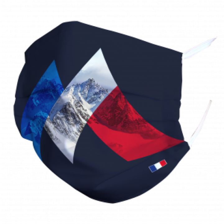 Masque en tissu M Montagne Blanc Taille unique