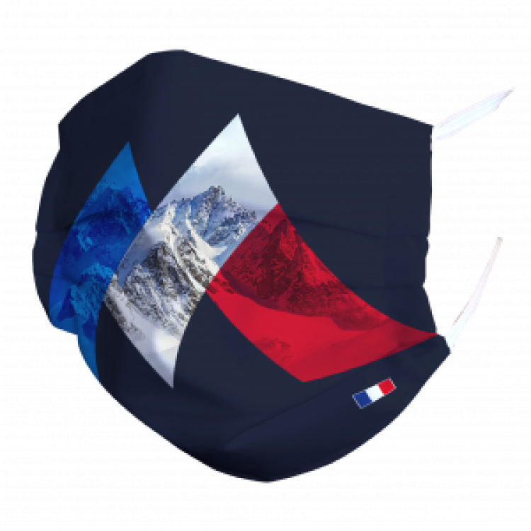 Masque en tissu M Montagne Blanc Taille unique