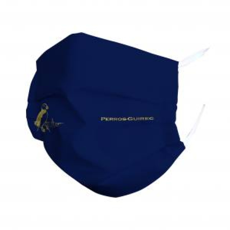 Masque en tissu Macareux Perros Guirec Blanc Taille unique