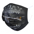 Masque en tissu Avion Blanc Taille unique