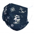 Masque en tissu Bateau Rose des Vents... Blanc Taille unique