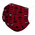 Masque en tissu Chapeaux Lunettes... Blanc Taille unique