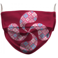 Masque en tissu Croix Basque Multi-Croix Blanc Taille unique