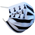Masque en tissu Drapeau Bretagne Blanc Taille unique
