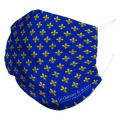 Masque en tissu Lys Ch&acirc;teaux de la Loire Elastique Bleu/Blanc/Rouge Blanc Taille unique