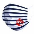 Masque en tissu Mariniere Cœur de Vendée Blanc Taille unique