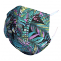 Masque en tissu Plumes D'oiseaux Blanc Taille unique