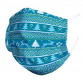 Masque en tissu Sapins et Rennes Blanc Taille unique