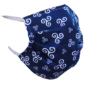 Masque en tissu Triskels Blanc Taille unique