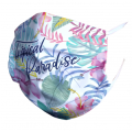 Masque en tissu Tropical Paradise Blanc Taille unique