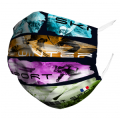 Masque en tissu Winter Sport Blanc Taille unique