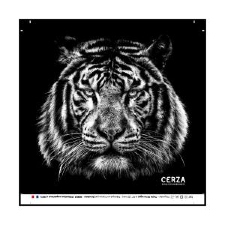 Masque en tissu Tigre Gamme Black Cerza Blanc Taille unique