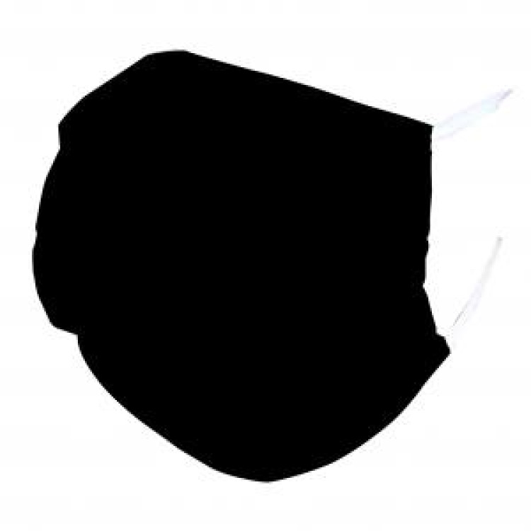 Masque en tissu Tout Noir Blanc Taille unique