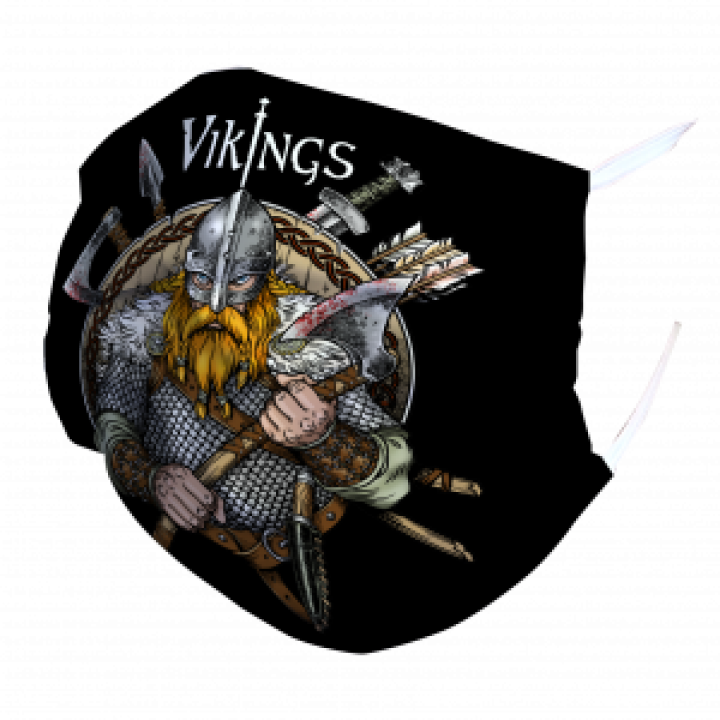 Masque en tissu Viking Blanc Taille unique
