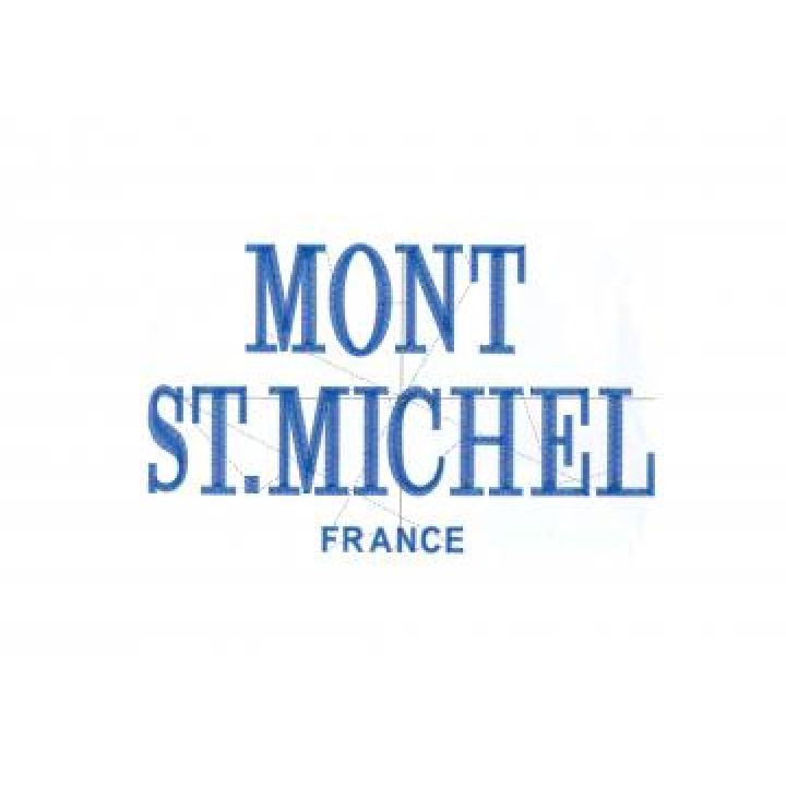 MSM27179  Broderie Texte Mont Saint Michel